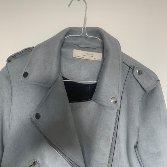 COPY - Blue suede jacket - Picture 3 of 4